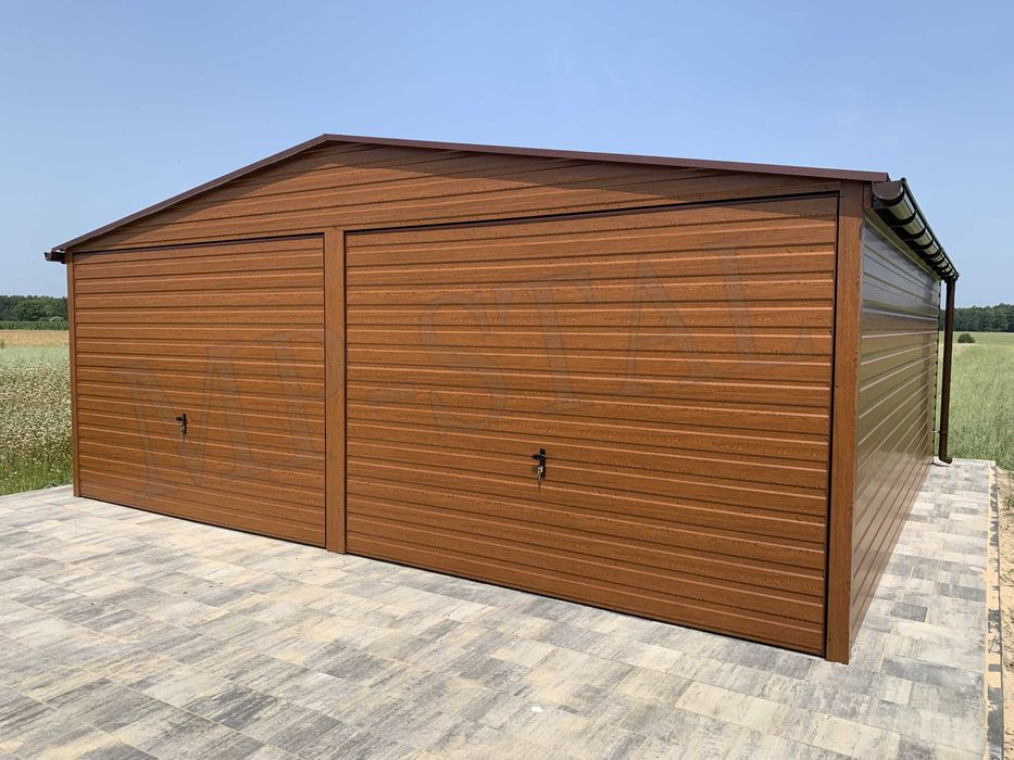 Garaże blaszane dwuspadowe PREMIUM