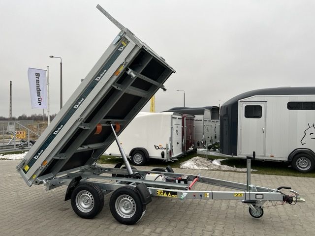 Debon PW 2.4 LUX  przyczepa wywrotka kiper 3 stronny 2600 kg, elektryczna pompa