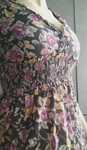 MANGO boho hippie maxi romantyczna sukienka w kwiaty indyjska jakość