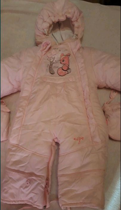 Зимовий конверт на виписку комбінезон комбез комплект Goldy 62-92