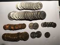 Lote de Moedas Americanas (66 moedas)
