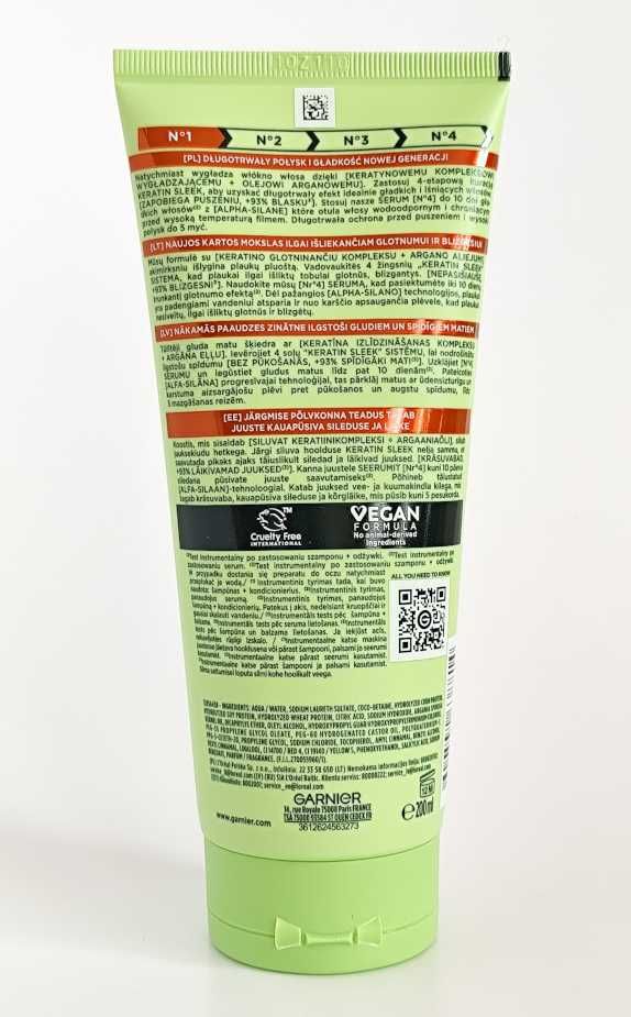 Szampon do włosów z keratyną Garnier Fructis Keratin Sleek Shampoo