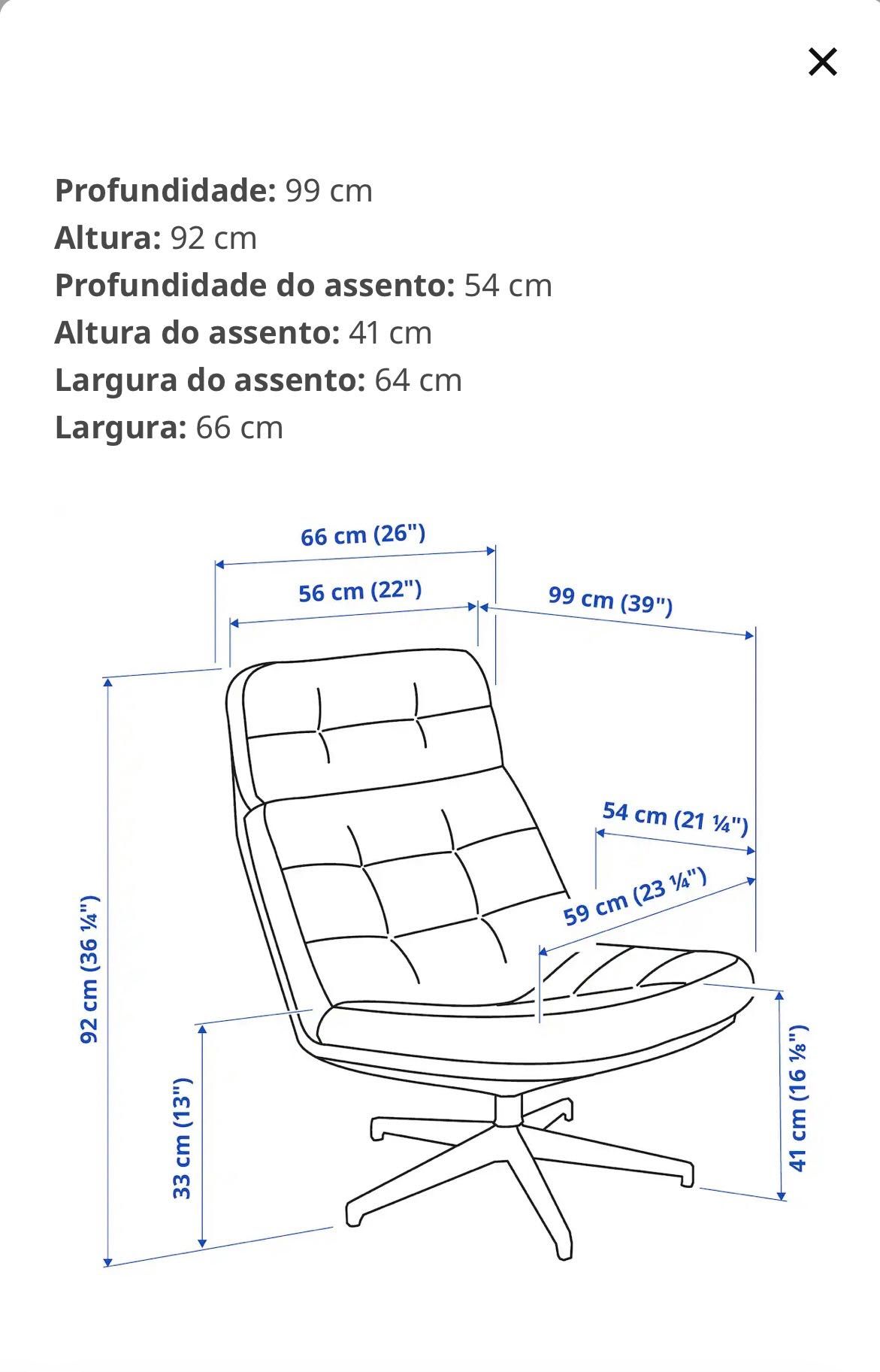 Poltrona giratória - IKEA