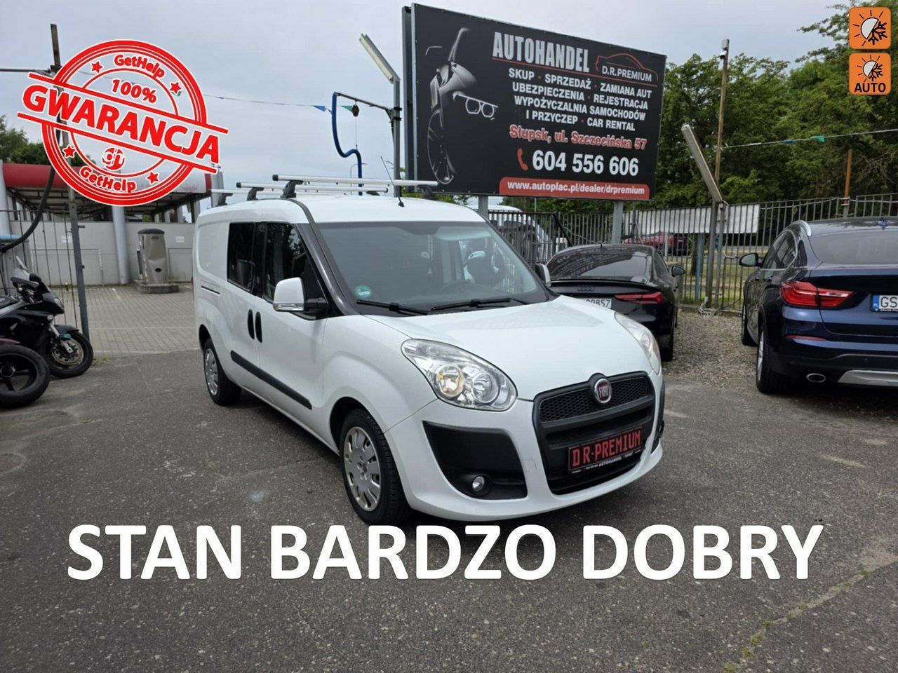 Fiat Doblo 1.3 MultiJet 90 KM, Klima Automatyczna, Bluetooth, Isofix, Komputer