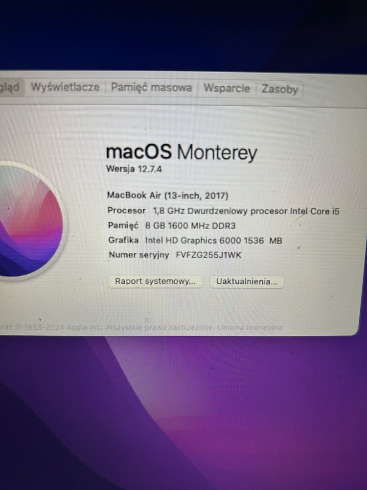 Mac book air 2017