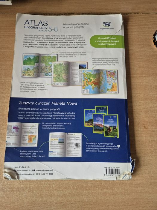Atlas geograficzny dla.klas 5-8