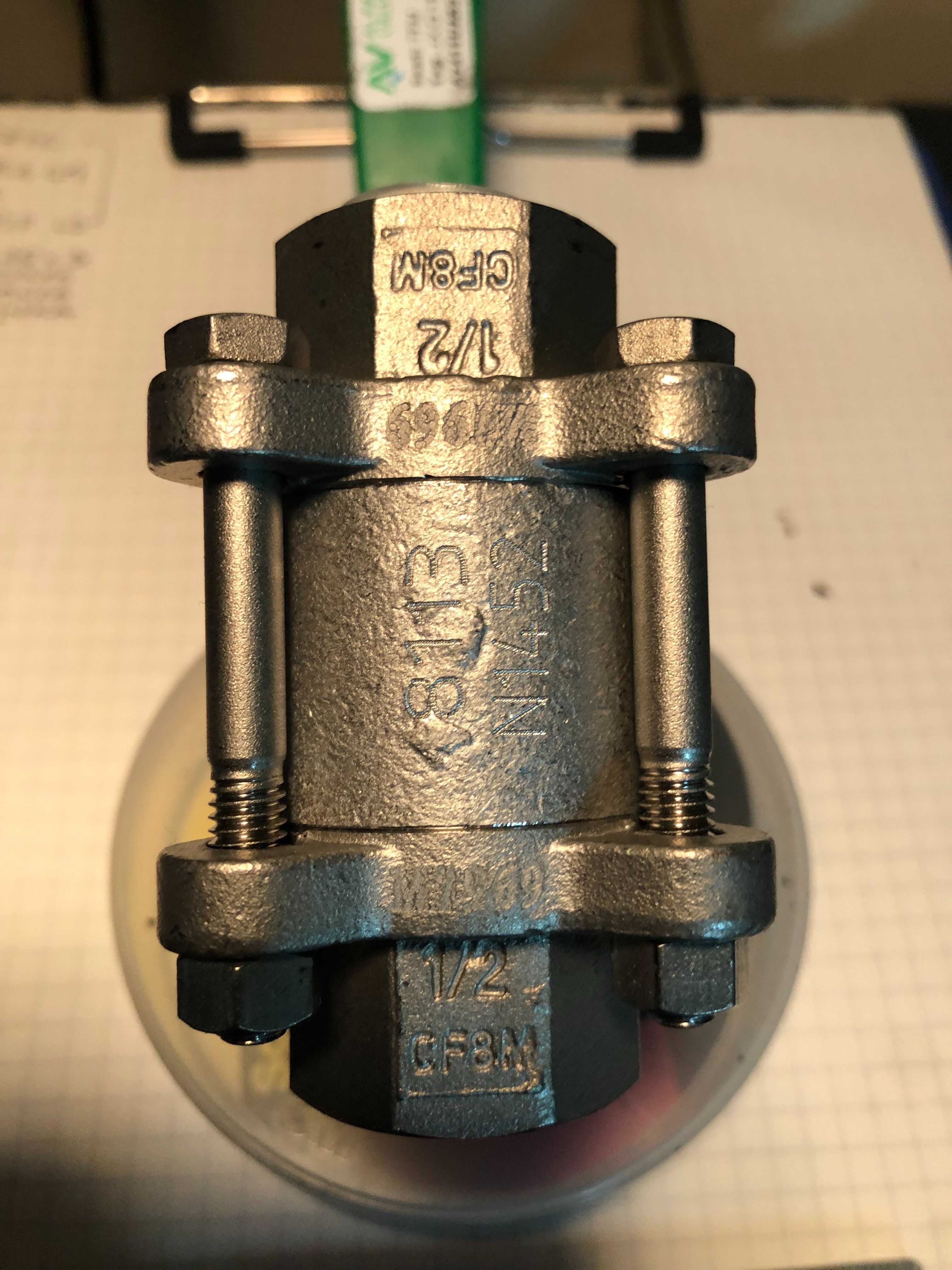 Zawór kulowy 1/2", pod napęd ISO 5211, nierdzewny (INOX), AISI A316