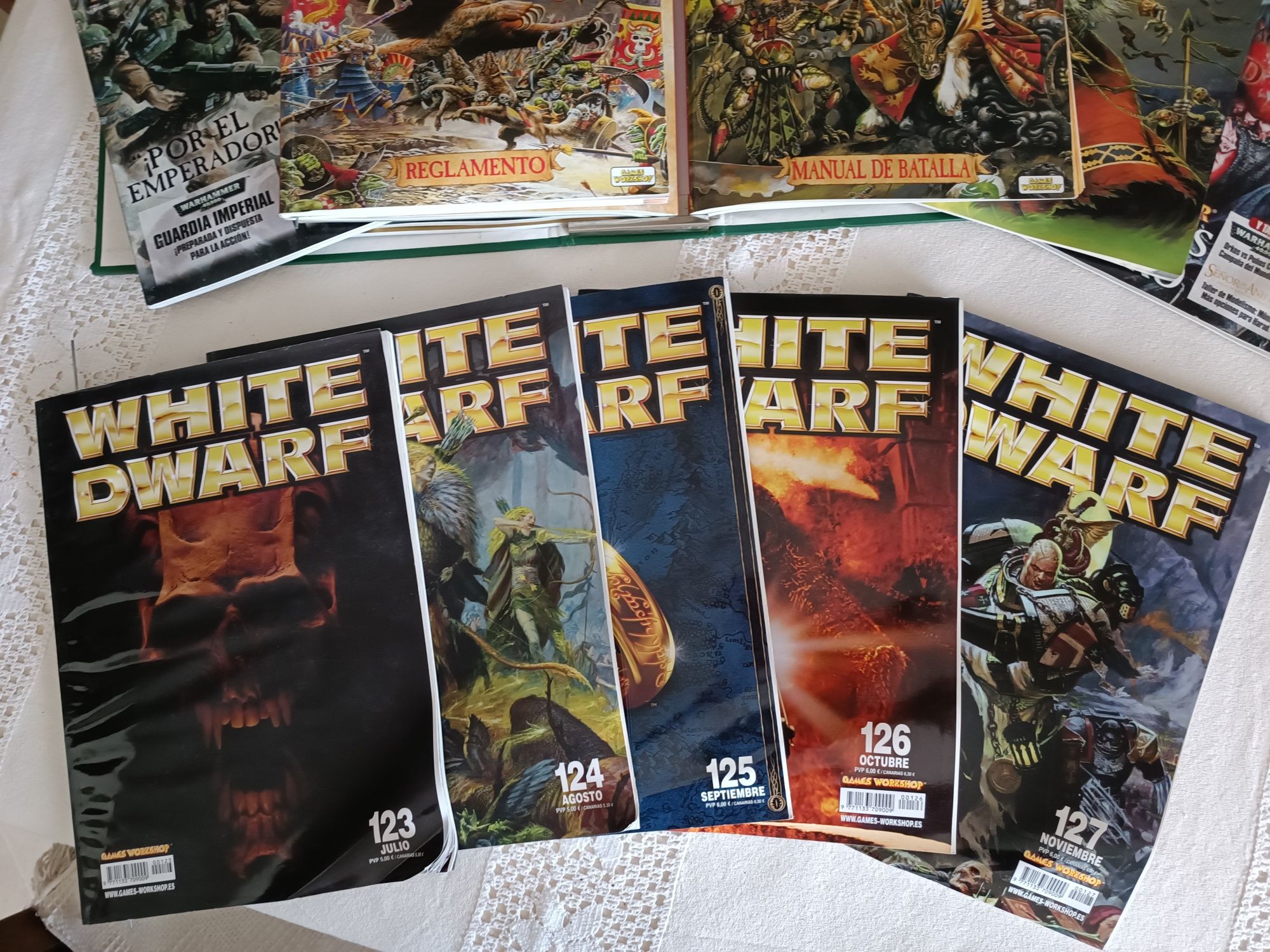 Revistas Warhammer e White Dwarf