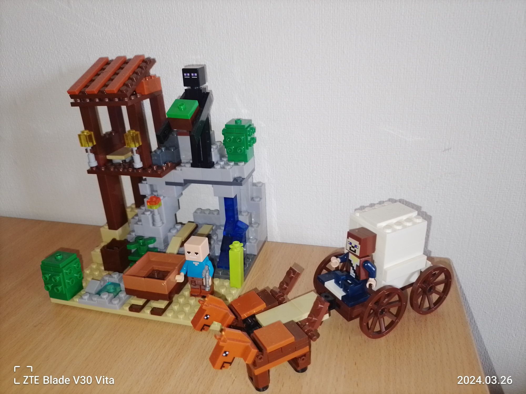 Lego Minecraft, конструктор лего майнкрафт, набір шахта