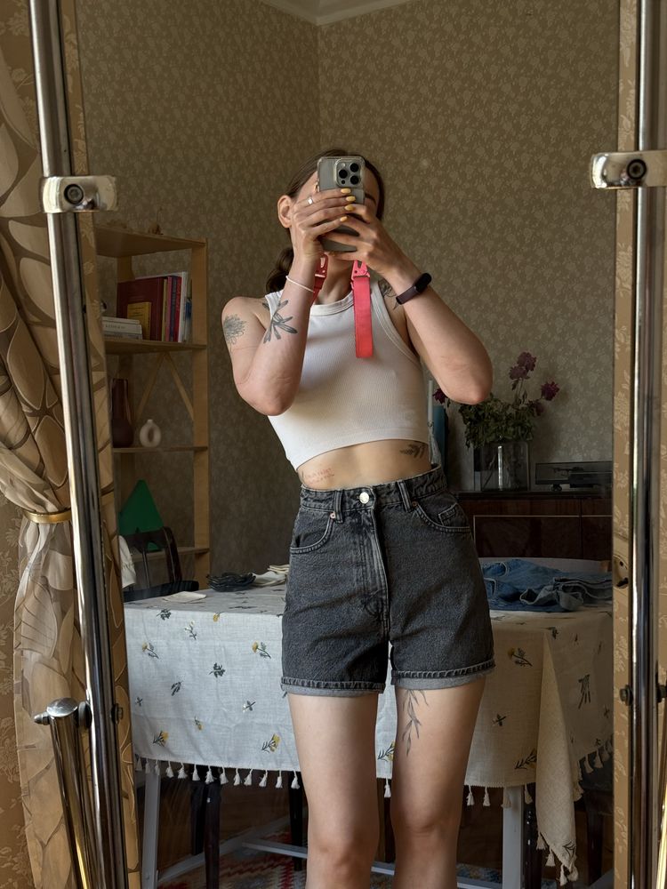 шорти джинсові zara pull and bear s xs