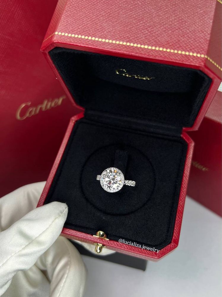 Кольцо в стиле Cartier 750 проба 2.85 ct
