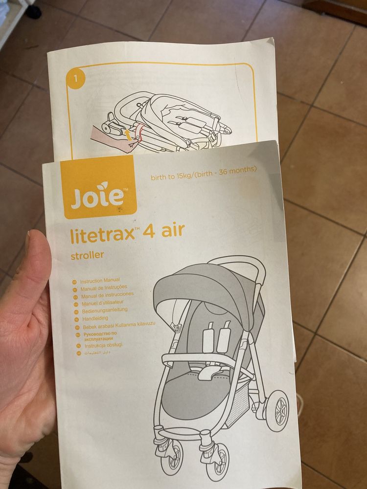 Wózek Joie litetrax 4 air pompowane koła