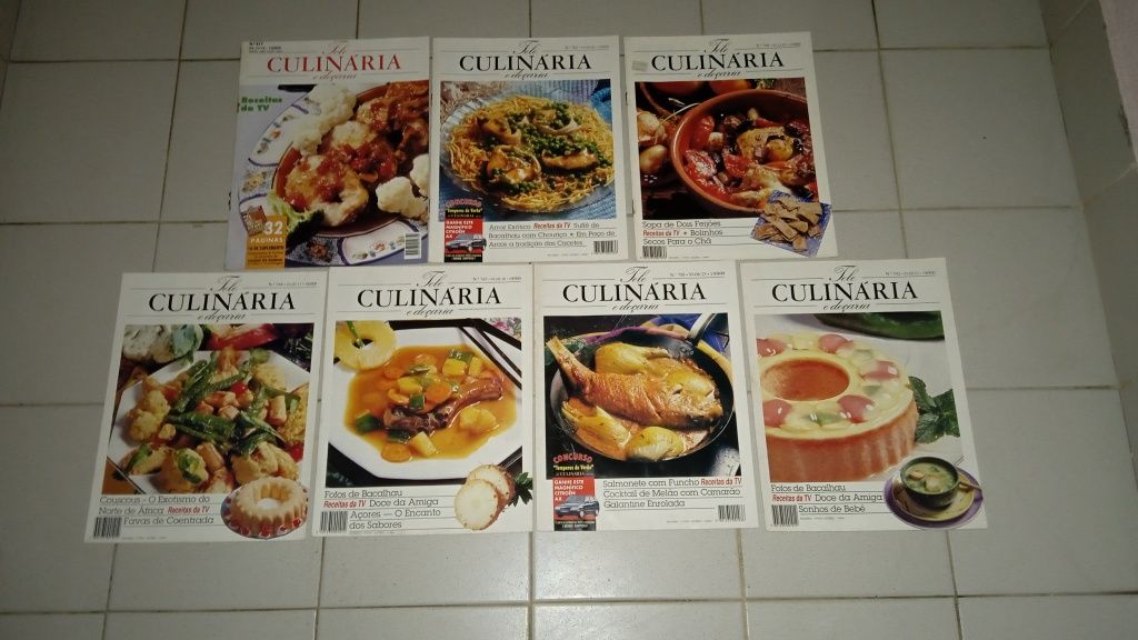 Conjunto de 31 revistas Tele Culinária