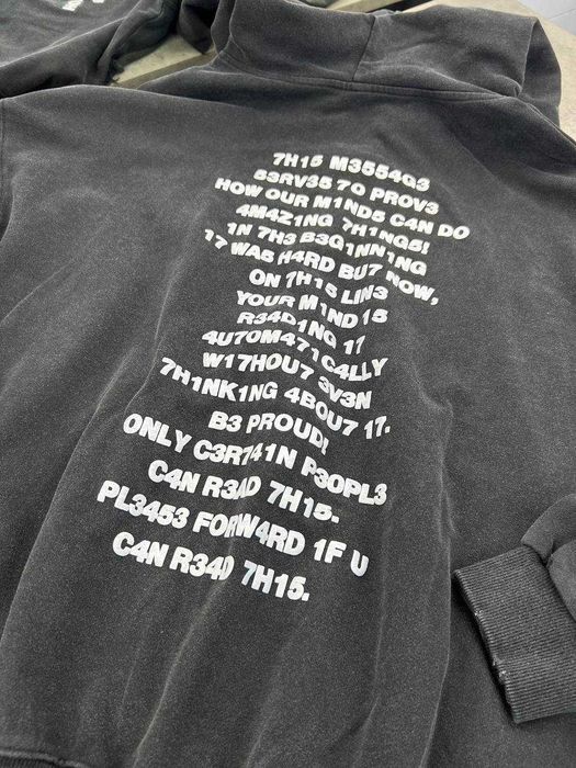 Кофта на молнии Vetements свитшот Ветмо худи с принтом оверсайз sg295