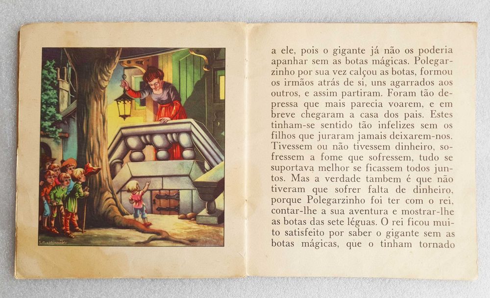Antigo Livro Infantil ~ "POLEGARZINHO" ~ Anos 60 ~ Lindíssimo e Raro