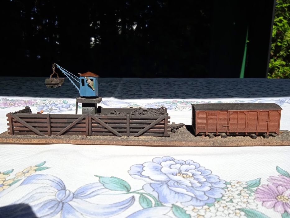 Kolejka TT - diorama punkt nawęglania parowozów Temoś Piko BTTB Zeuke.