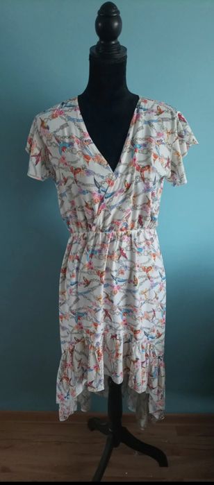 Asymetryczna letnia sukienka S/M :)