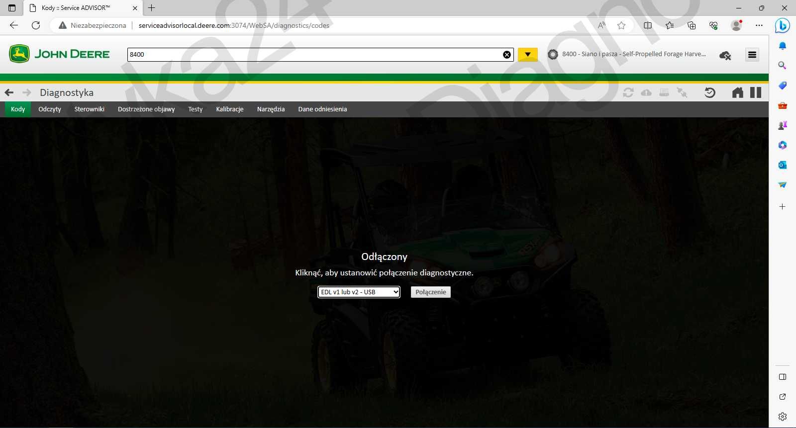 NAJNOWSZY John Deere Service Advisor 5.3 Polska Wersja dla EDL V2 V3