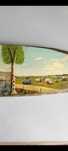 Stary obrazek PRL caravaning, camping, pole namiotowe, kamper