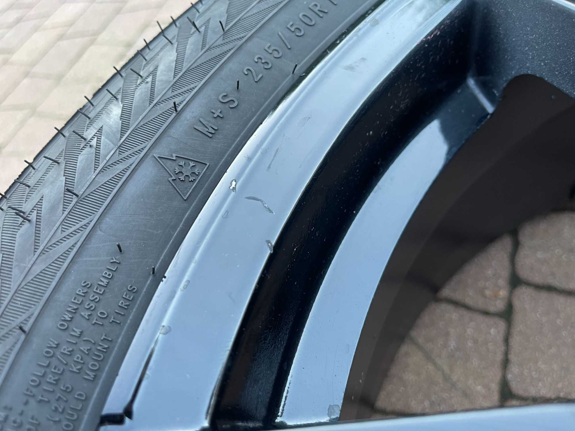 3614. Alufelgi 19" Volvo V70 S90 XC60 XC90 7.5J ET42 5x108 czarne