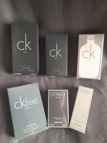 Vários Perfumes Calvin Klein: Be, All, Free e Eternity