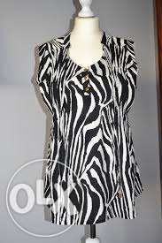 H&M mama elegancka bluzka zebra 36 s hm ciążowa