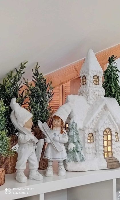 Home&you nowy duży domek z piernika  figurka led Julestue
