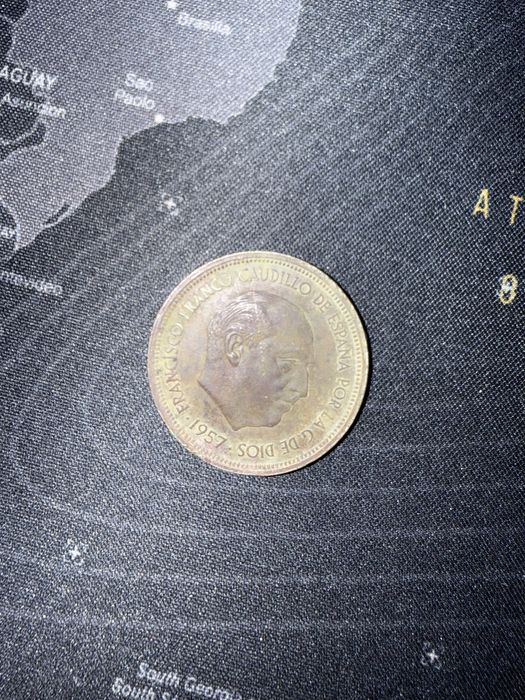 50 pesetas 1957 espanha