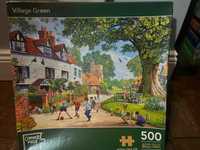Puzzle Corner Piece Village Green 500