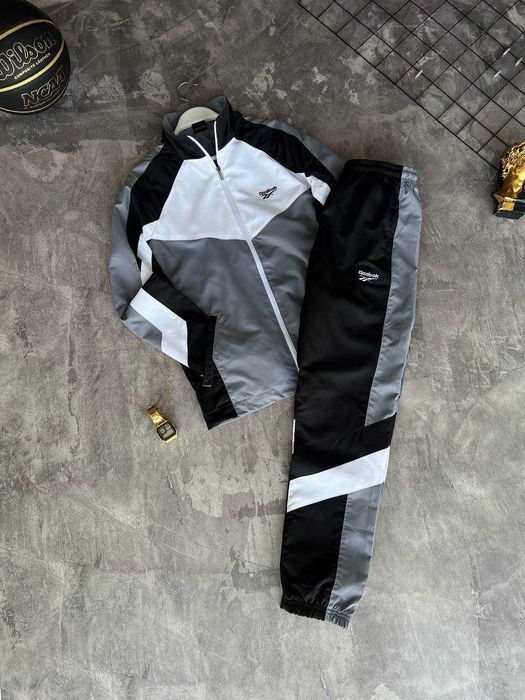 Костюм Reebok Premium Grey з qr-кодом штани + кофта i57/Adi-131