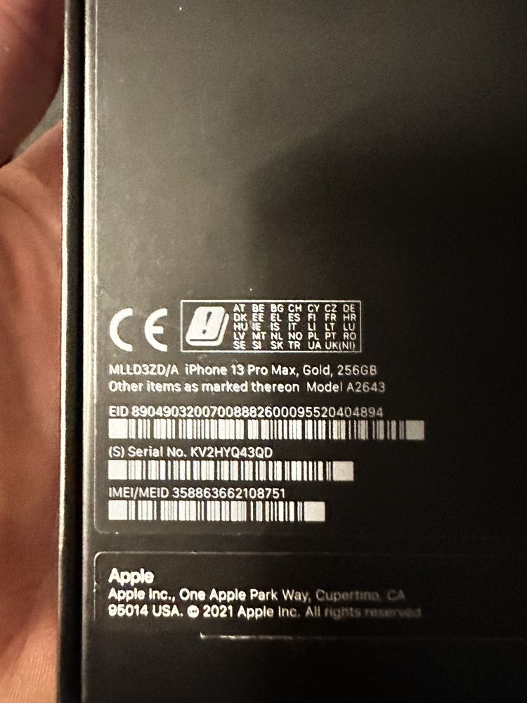 Iphone 13 pro max 128gb
