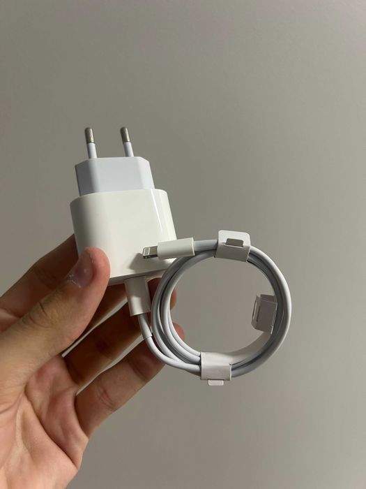 Apple швидкісна зарядка комплект (блок + кабель) Lightning лайтинг 1м