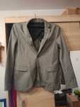 Marynarka, szara, M, L roz. 50, slim fit, młodzieżowa