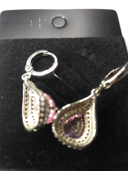 Серьги кристалы бижутерия