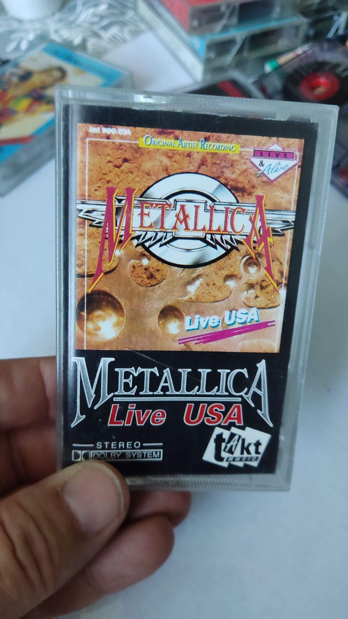 Metallica live USA kaseta audio