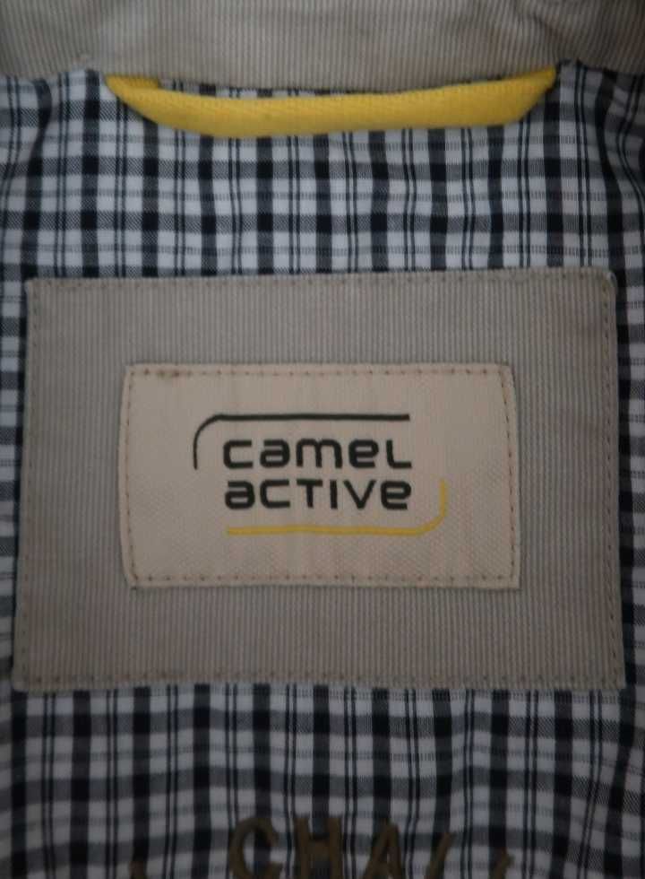 Camel Active marynarka męska beżowa prążkowana Rozmiar M 50 półpodszew