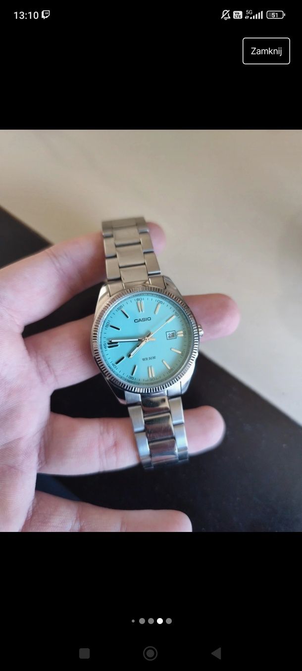 casio tiffany vintage zegarek