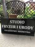 Szyld fryzjerski sprzedam wym.192cmx92x10,5