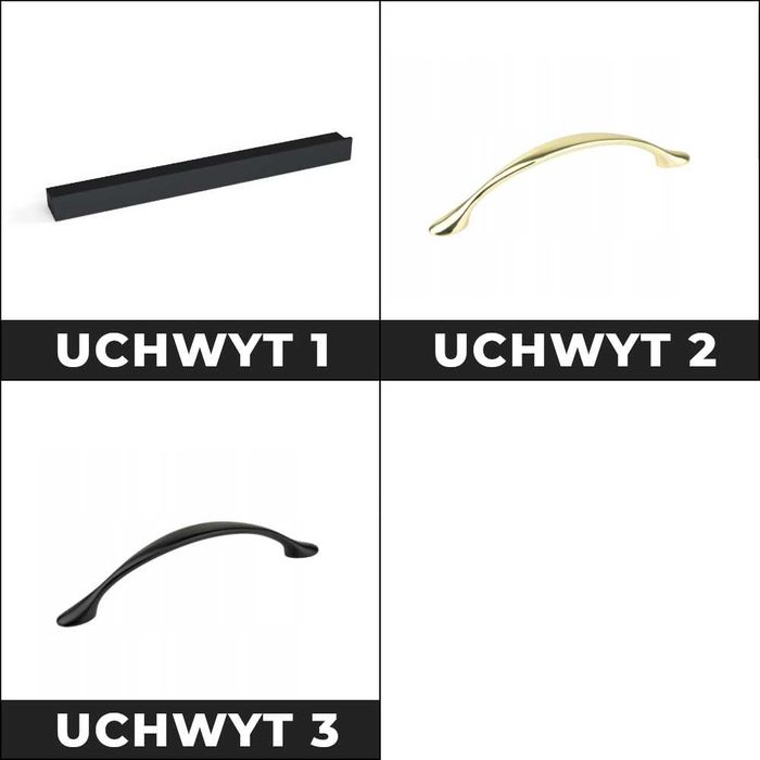 Kuchnia Nowoczesna Modułowa Mokka 2.4m Zestaw Komplet Szafki Wotan