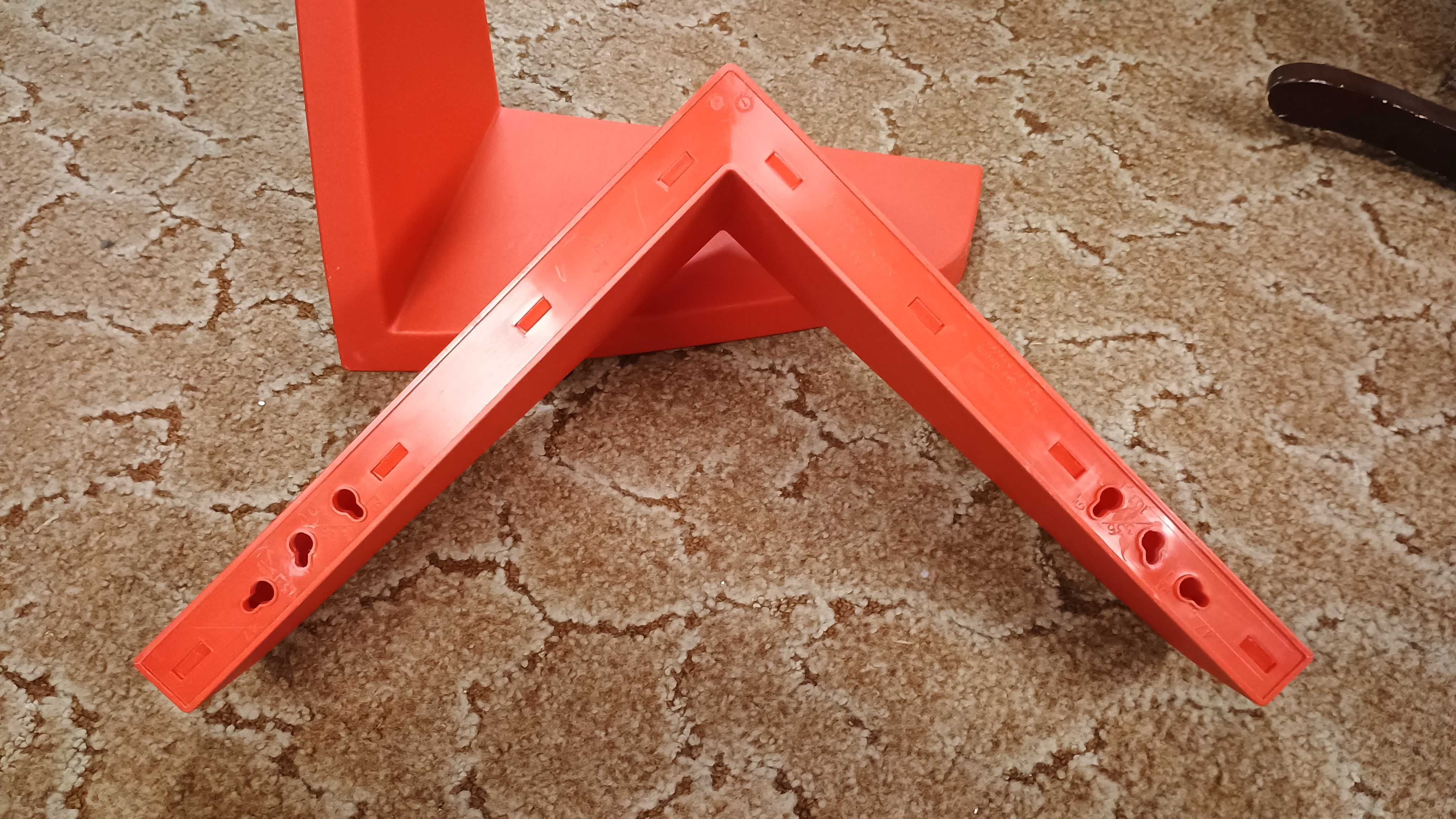 Plastikowa półka ścienna Mamut Ikea czerwona x2