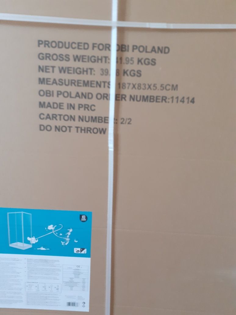 Kabina prysznicowa z brodzikiem (80x100cm)