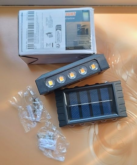 Led Светильник с датчиком ночник подсветка лампа солнечная батарея