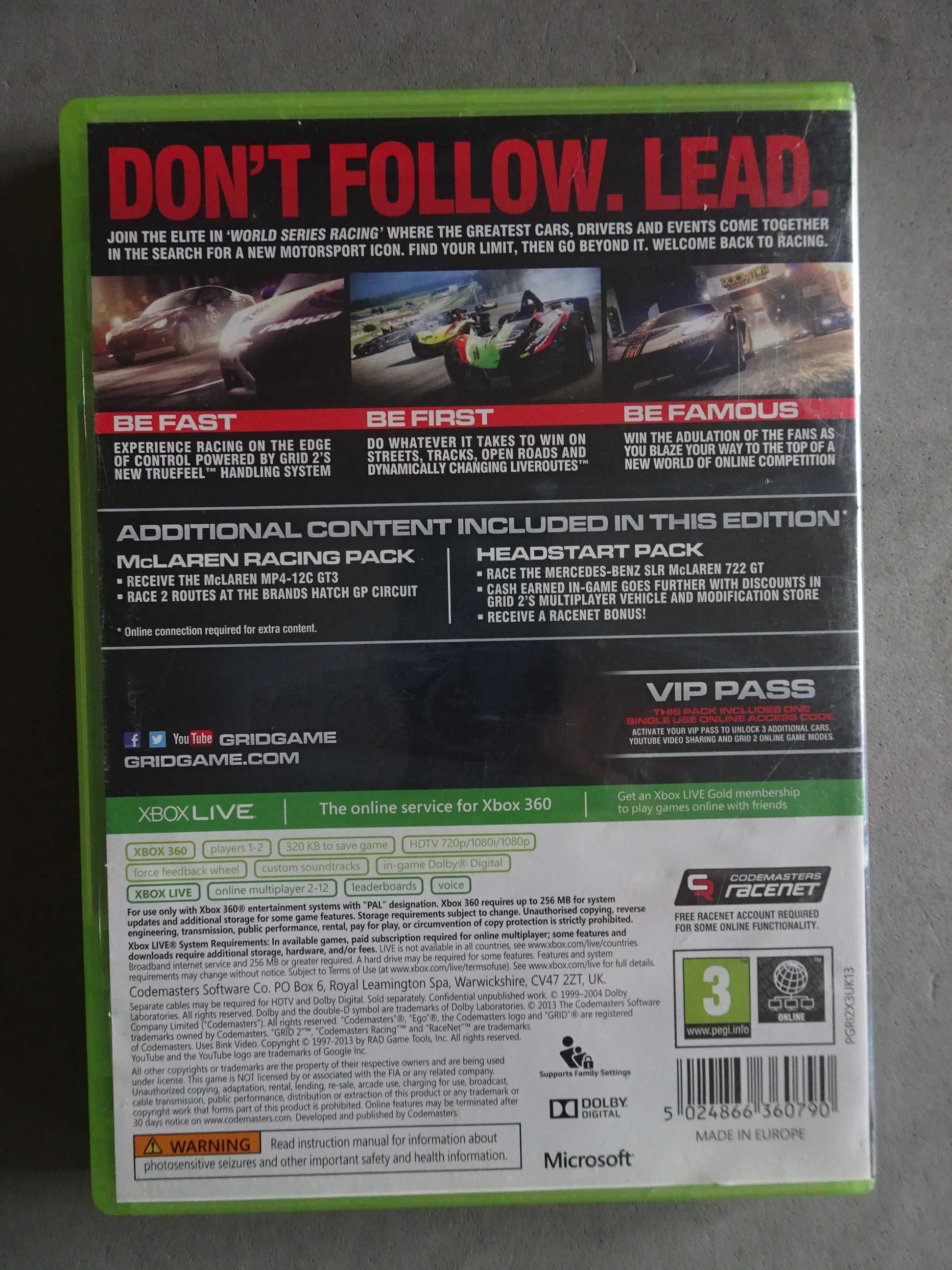 Jogo X-Box Grid 2