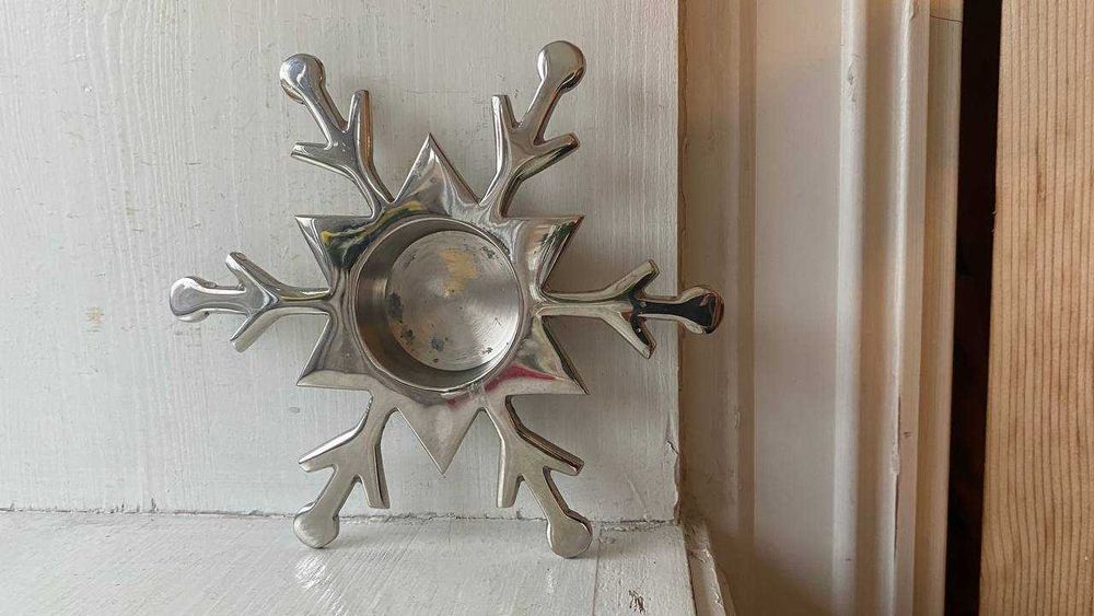 Подсвечник для чайной свечи Снежинка