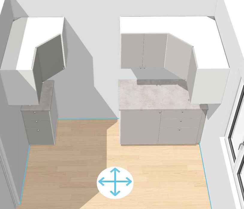 Szafki kuchenne IKEA szary połysk jasny fronty Ringhult