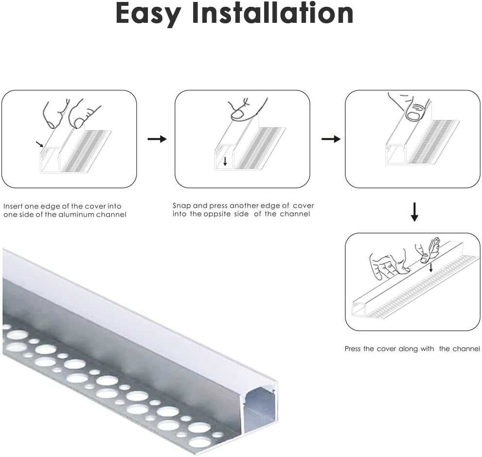 Nowe maskownice do taśmy LED/ profil/ kanał LED/ srebrne/ 6x1m !928!