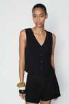 Женский костюм жилет и шорты zara