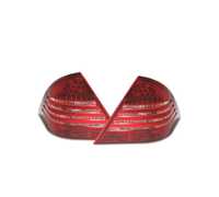 FAROLINS TRASEIROS LED PARA MERCEDES CLASSE E W211 02-06 VERMELHO