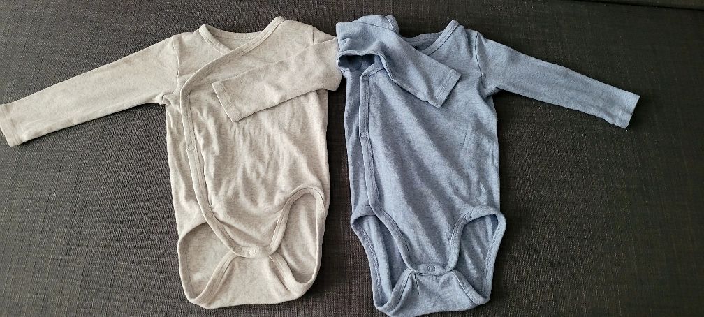 Body kopertowe h&m długi rękaw 2 pack  rozmiar 74