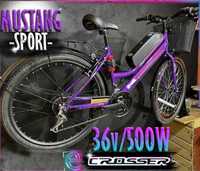 Электровелосипед Mustang Sport с багажником 26 колеса 17 рама 36V/500W